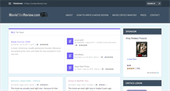 Desktop Screenshot of moviefilmreview.com