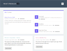 Tablet Screenshot of moviefilmreview.com